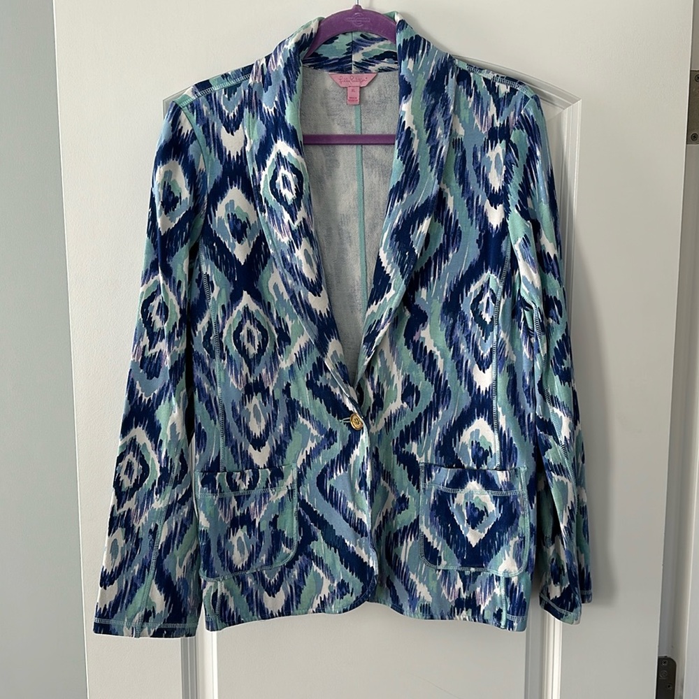 Lilly Pulitzer xl cotton blazer